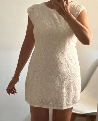 Vestido blanco corto