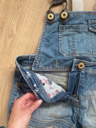 Peto mono  vaquero talla XS (34)