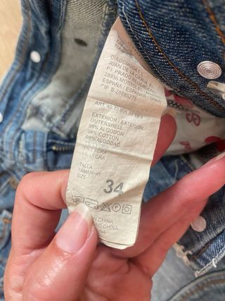 Peto mono  vaquero talla XS (34)