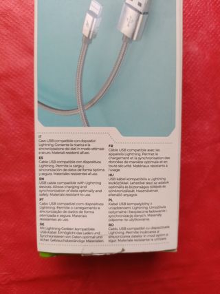 Cable iPhone home 2m Carga Rápida