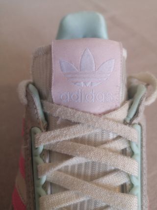 Zapatillas Adidas - Beige/Rosa - 36