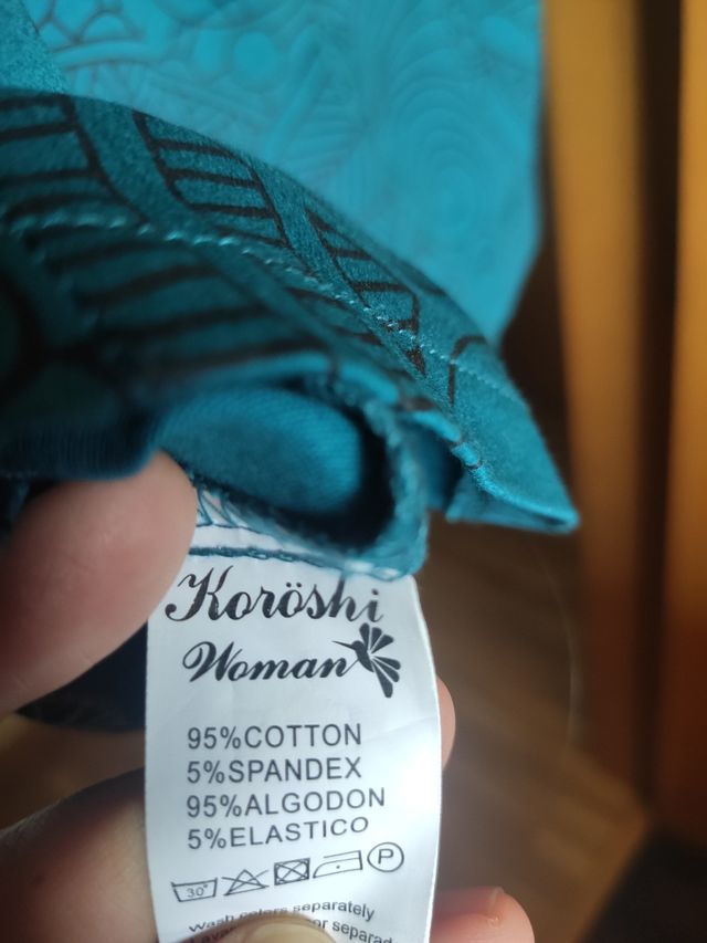 Vestido turquesa talla L - verano