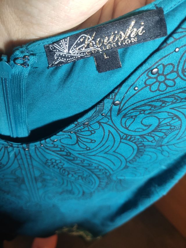 Vestido turquesa talla L - verano