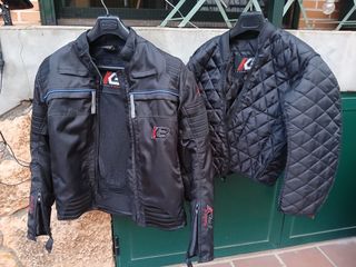 Cazadora moto de mujer K&B. Talla L 42