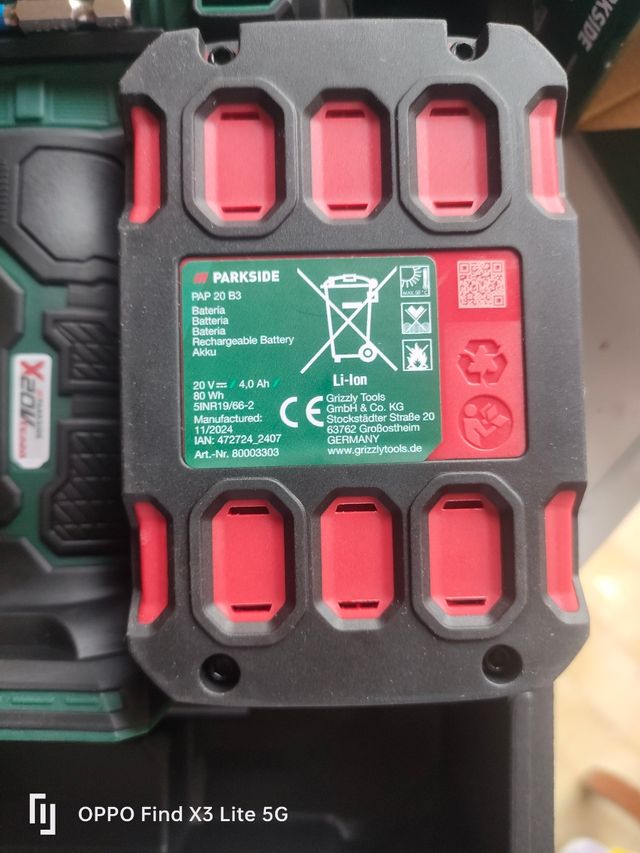 Trapano avvitatore Parkside 20V 2ah