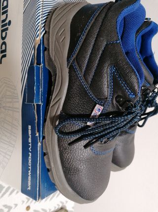 Zapatos seguridad Anibal - negros y azules