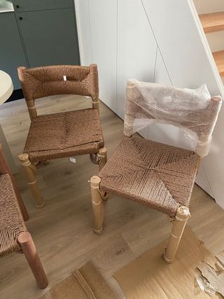 Sillas comedor rattan - estilo rústico