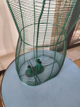 Manichino metallo verde shabby chic