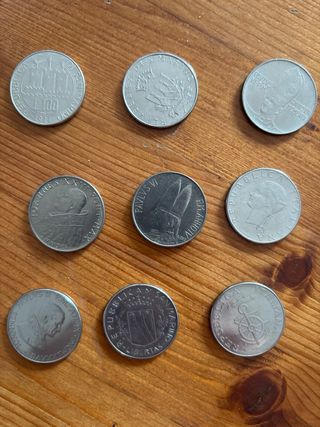 9 monete 100 lire italiane