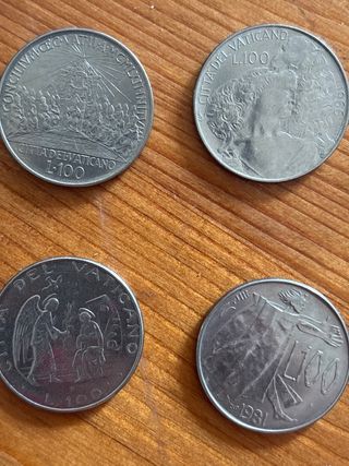 9 monete 100 lire italiane