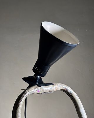 Lampada vintage Stilnovo - metallo nero da parete