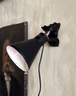 Lampada vintage Stilnovo - metallo nero da parete