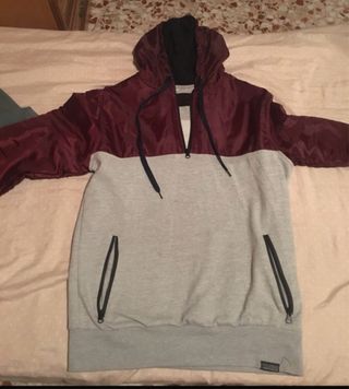 Sudadera Pull&Bear bicolor M