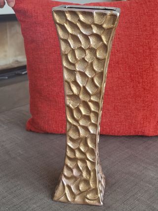 Vaso decorativo alveolare oro