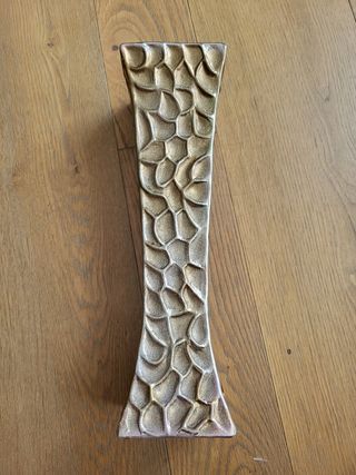 Vaso decorativo alveolare oro