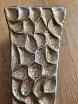 Vaso decorativo alveolare oro