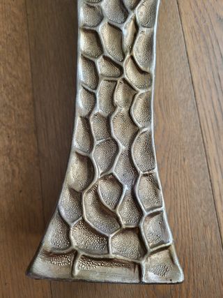Vaso decorativo alveolare oro