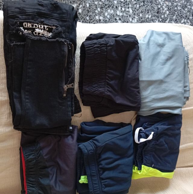 Chándal chico - 1 pantalones vaquero negro 5 chánd