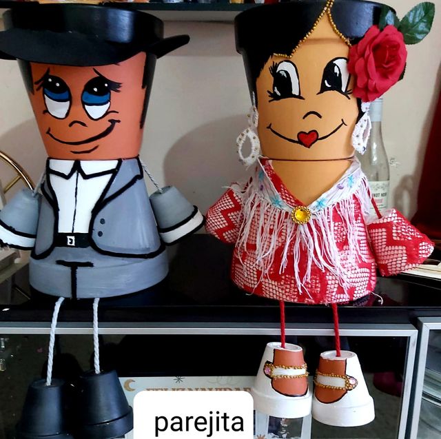 2 Vasi Decorati Flamenchi