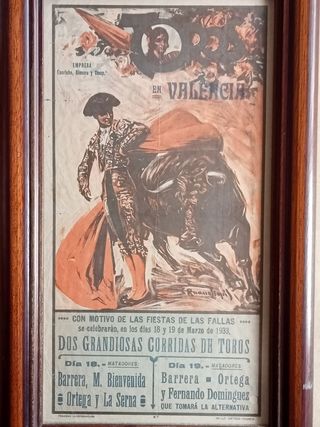 Cartel Taurino Valencia 1933