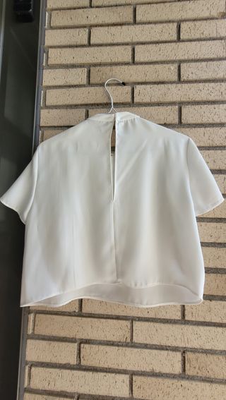 Top corto blanco Zara