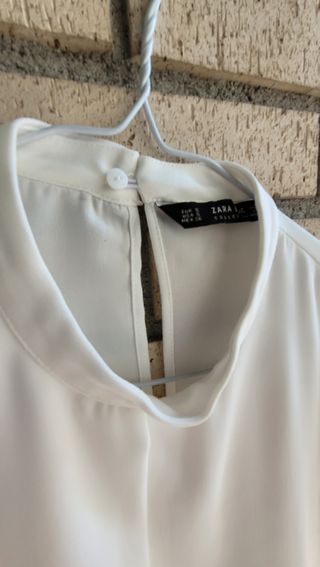 Top corto blanco Zara