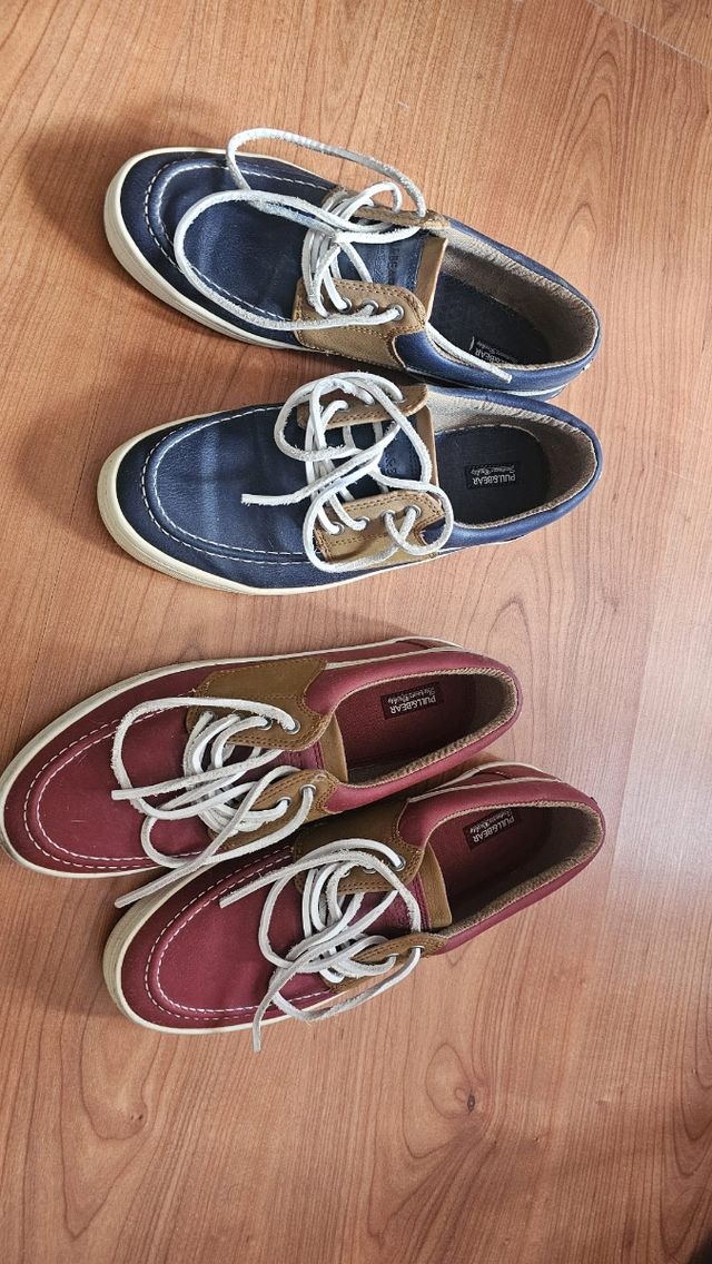 Náuticos Pull&Bear azules y granates