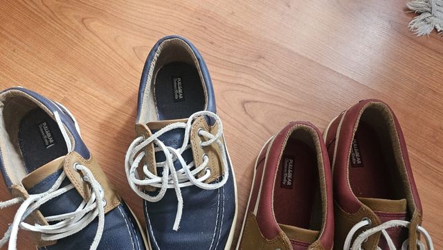 Náuticos Pull&Bear azules y granates