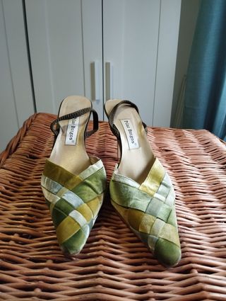 Zapatos Pilar Burgos - Tacón Verde