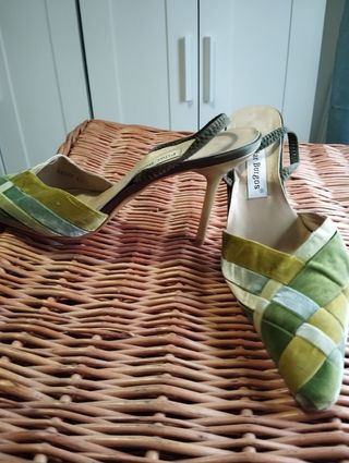 Zapatos Pilar Burgos - Tacón Verde