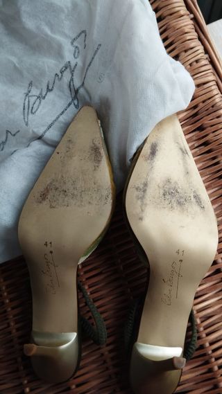 Zapatos Pilar Burgos - Tacón Verde