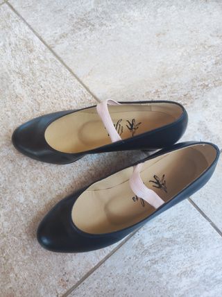 Zapatos baile flamenco niña - negros