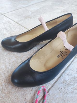 Zapatos baile flamenco niña - negros