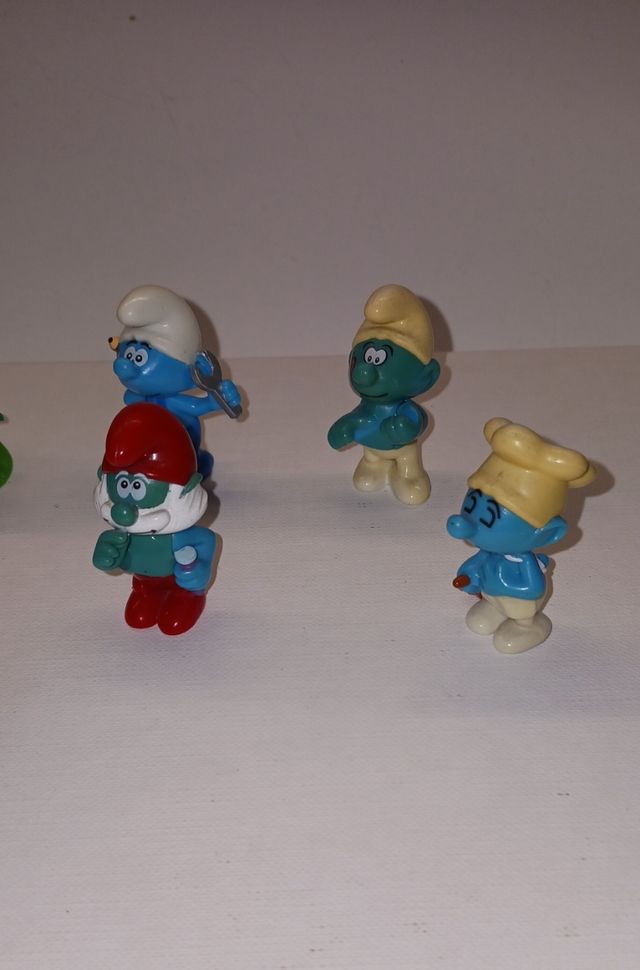 7 Puffi Kinder Sorpresa Vintage