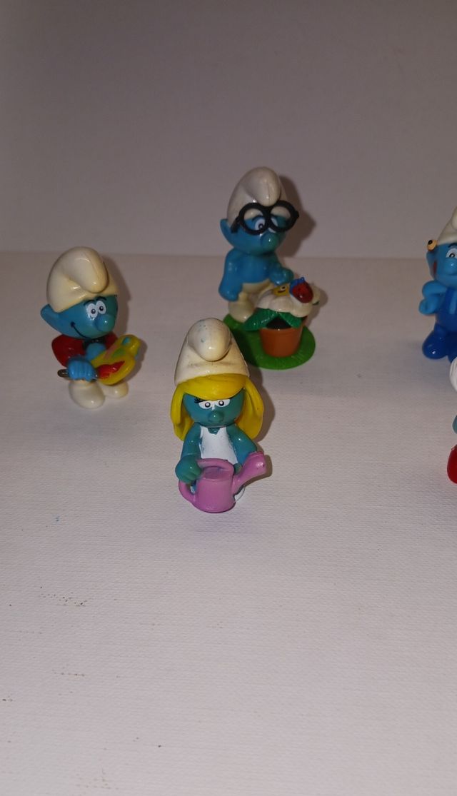 7 Puffi Kinder Sorpresa Vintage