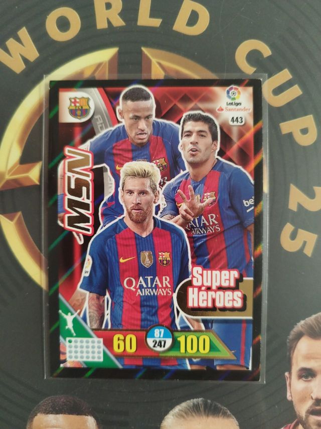 Cromos MSN Barça Adrenalyn 2016-17