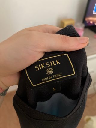 Camiseta Ecko Unltd. L Blanco-Negro y Siksilk S