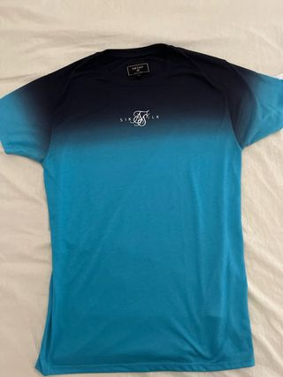 Camiseta Ecko Unltd. L Blanco-Negro y Siksilk S