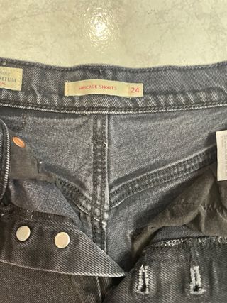Shorts Levis negros -talla 24
Ribcage shorts 
