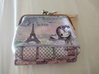 Monedero Anekke - Gris y Rosa