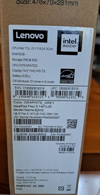 Lenovo IdeaPad Flex 5 14ITL05 Grigio