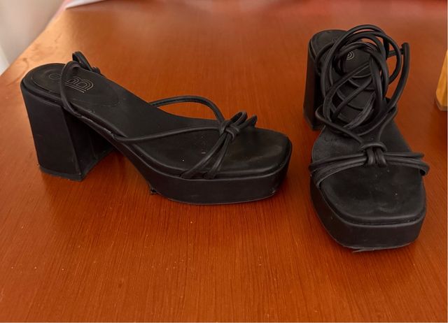 Zapatos negros plataforma