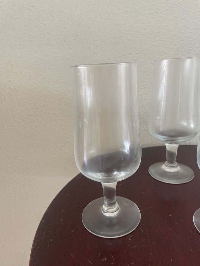 6 Copas de Vino Cristal Transparente