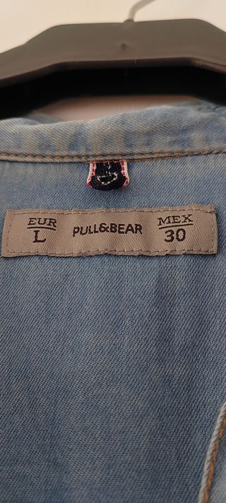 Camisa vaquera azul - Talla L