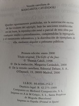 El Legado De Los Judios: El Modo en que una Tri...