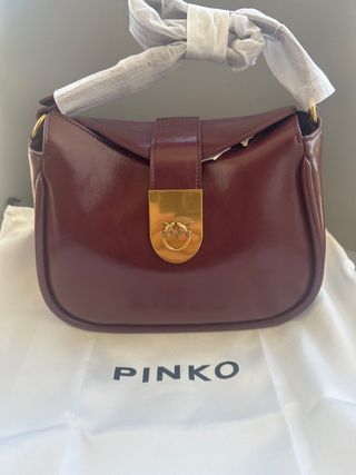Pinko borsa a mano marrone