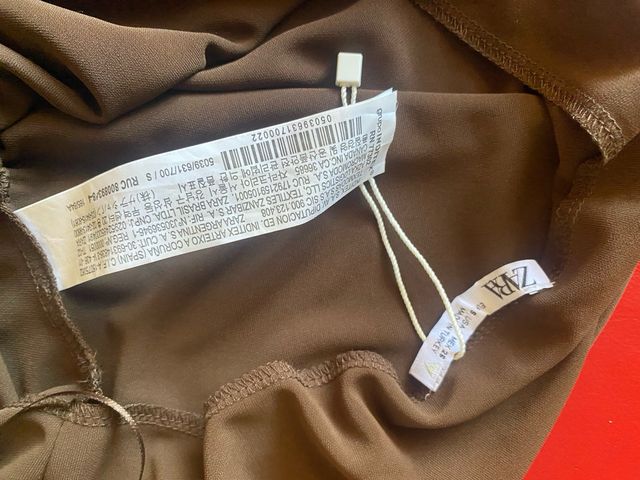 Vestido marrón Zara - nuevo