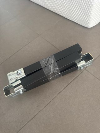 colchon  90cm con somier - Metal y madera