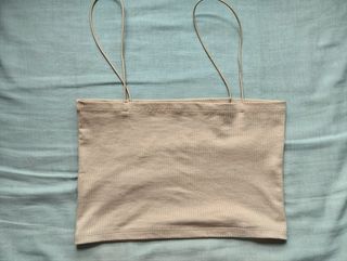 Top tirantes PULL&BEAR beige - M