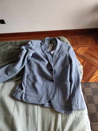 Americana azul hombre M
